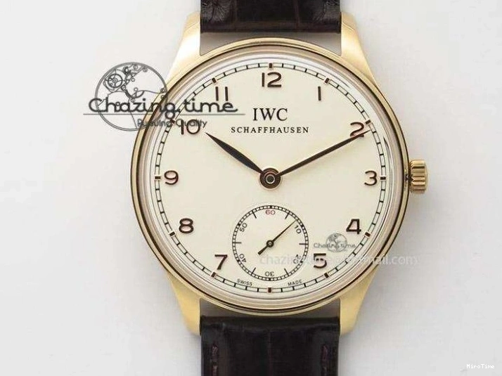 MIROTIME 0214 Portuguese Chrono RG IW371415 ZF 1:1 Best Edition Black Dial On Black Leather Strap A79350 (Slim Movement) FashionForward 7264